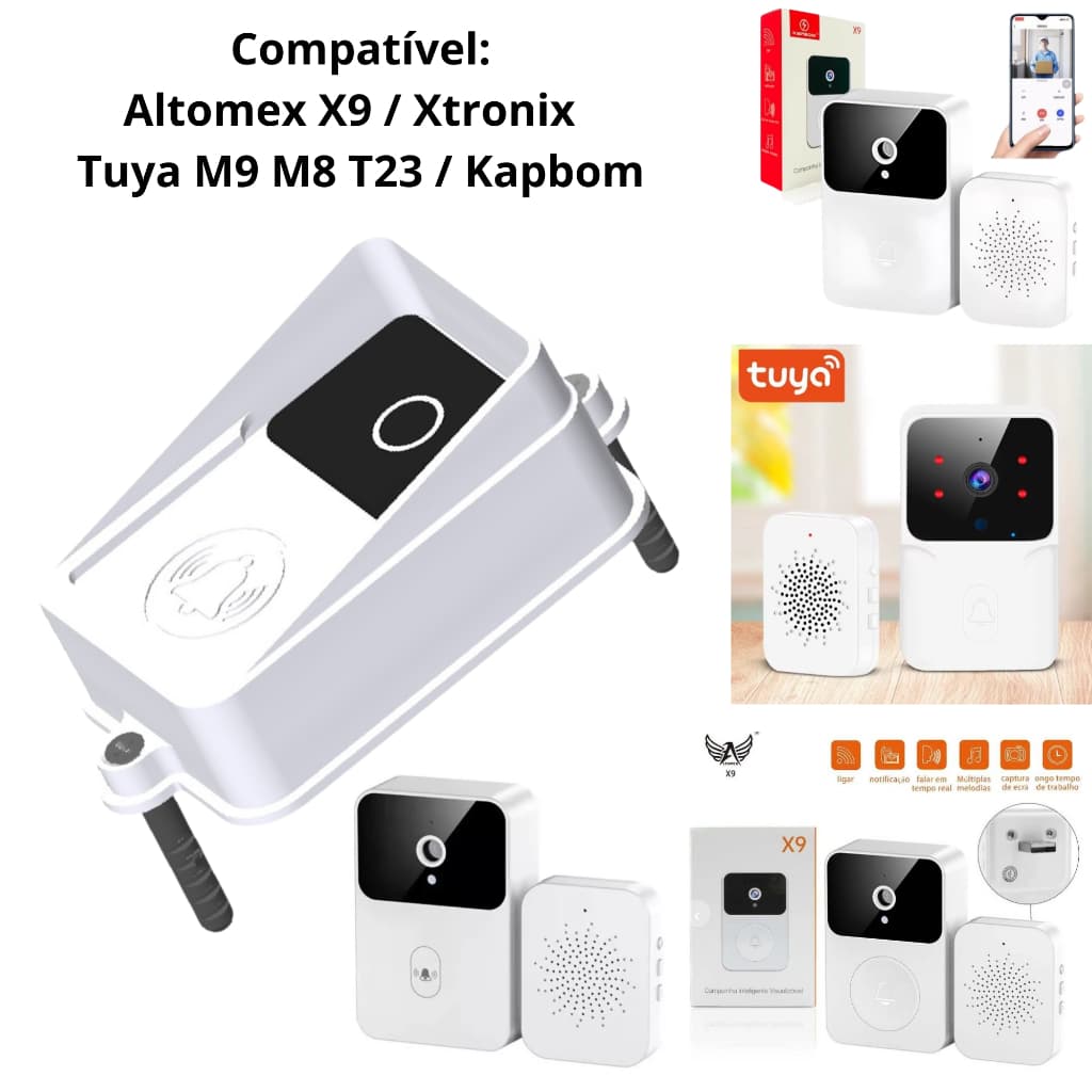Proteção para Campainha Inteligente – Case Anti Vandalismo / Furto - Xtronix - Ref. S006 (Campainha 80x53x23mm)