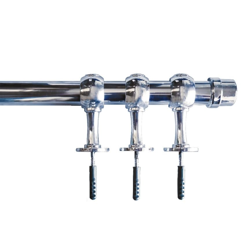 Varão para cortina 3,50 mt 28mm  Aço Metalizado, espelhado