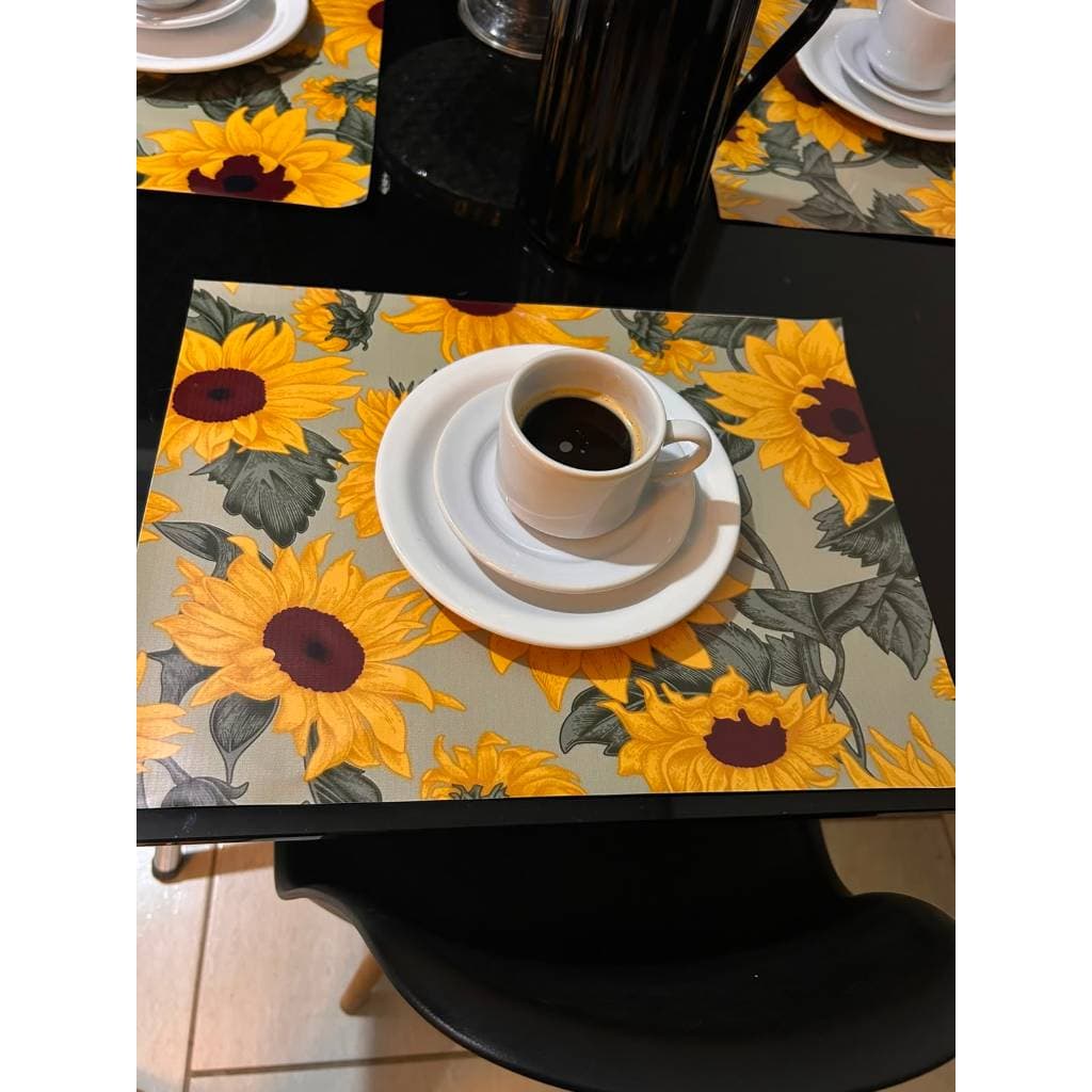 Jogo Americano Girassol  Supla de mesa posta sousplat cozinha Mesa de Jantar