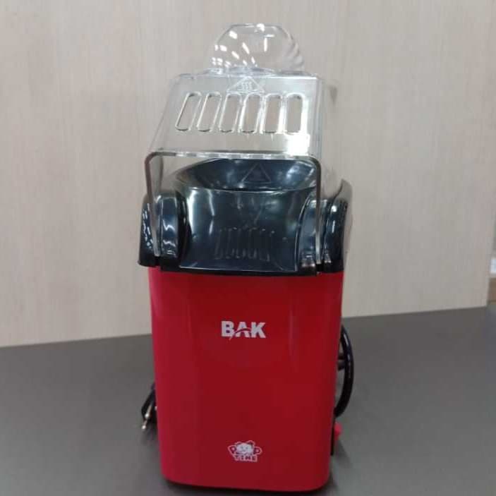 Pipoqueira Elétrica BAK 1200W 127V Ar Quente Sem Óleo Pipoca Saudável Crocante Rápida Compacta Cozinha Filme Lanche