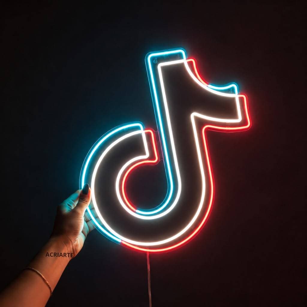 Painel de LED TikTok, para Decoração de Festas e Ambientes