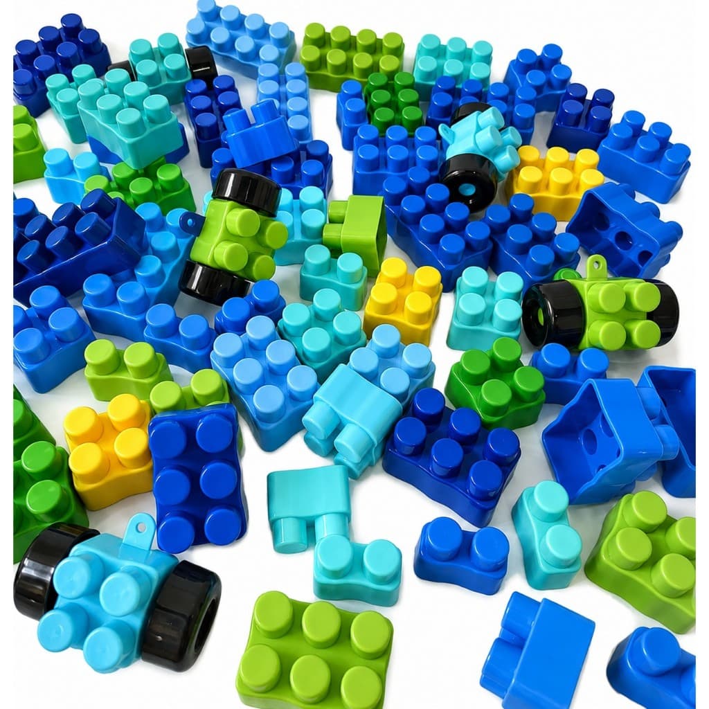 Kit Blocos de Montar Infantil Masculino Colorido Educativo