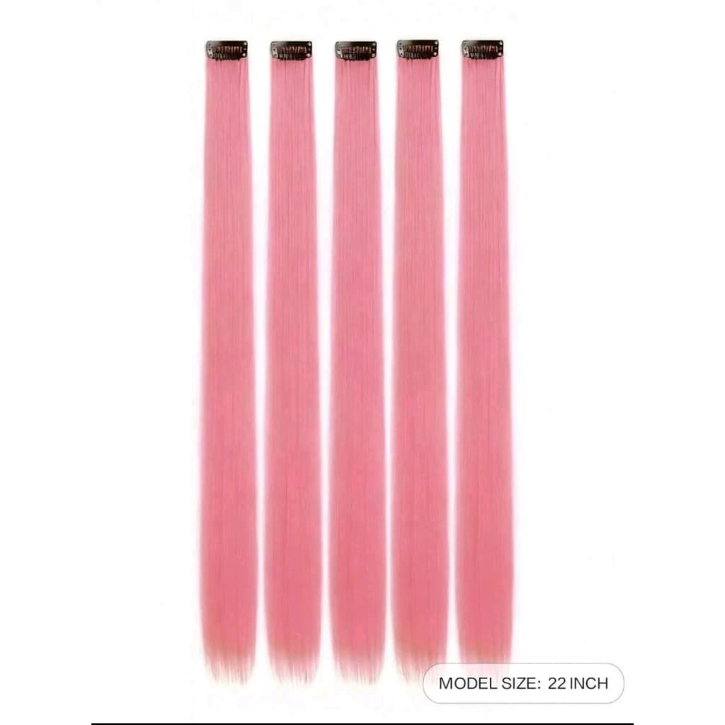Mechas Rosa milkshake tic tac de fibra orgânica de 70 cm suporta chapinha e babyliss