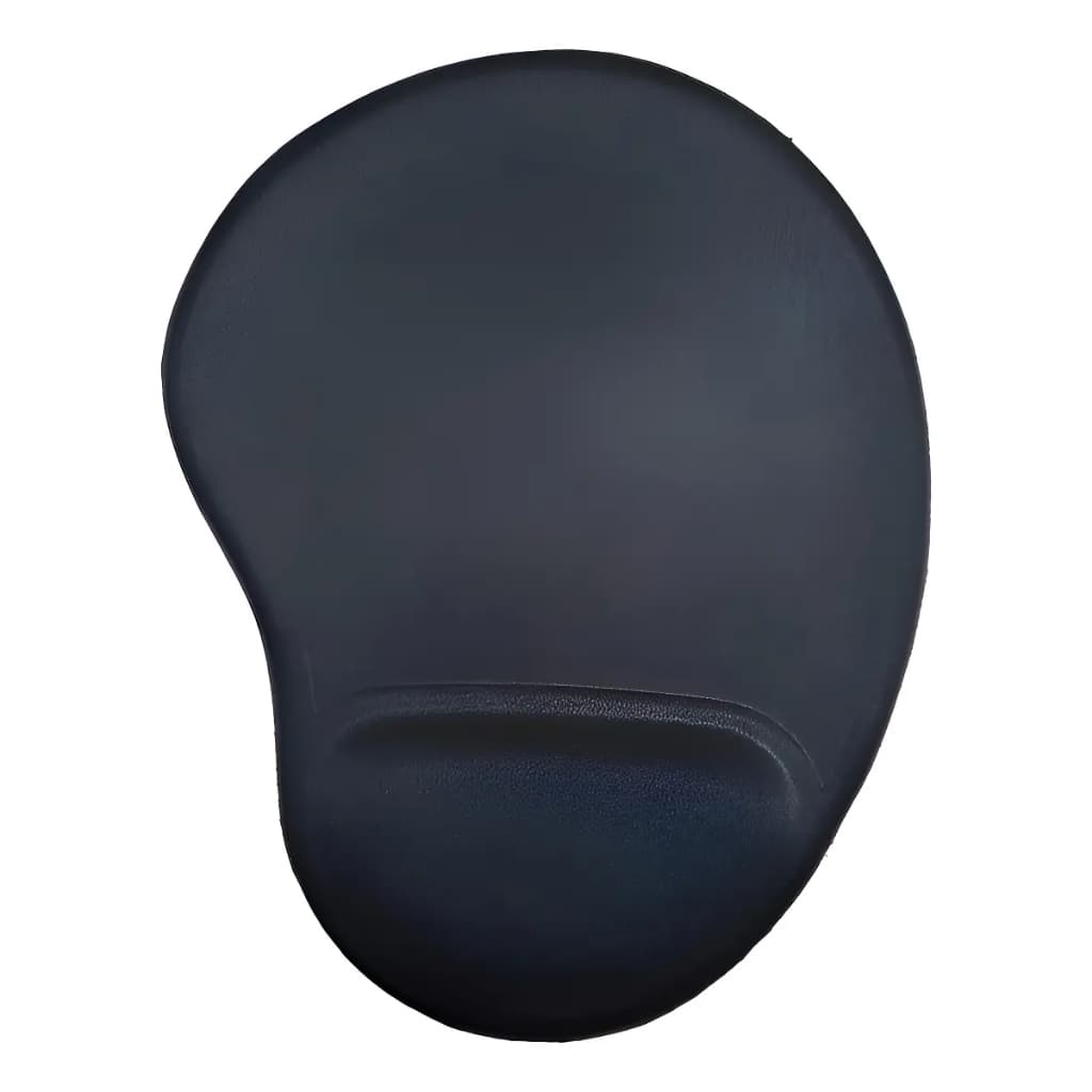 Mouse Pad Ergonômico com Apoio de Punho Super Macio Preto.