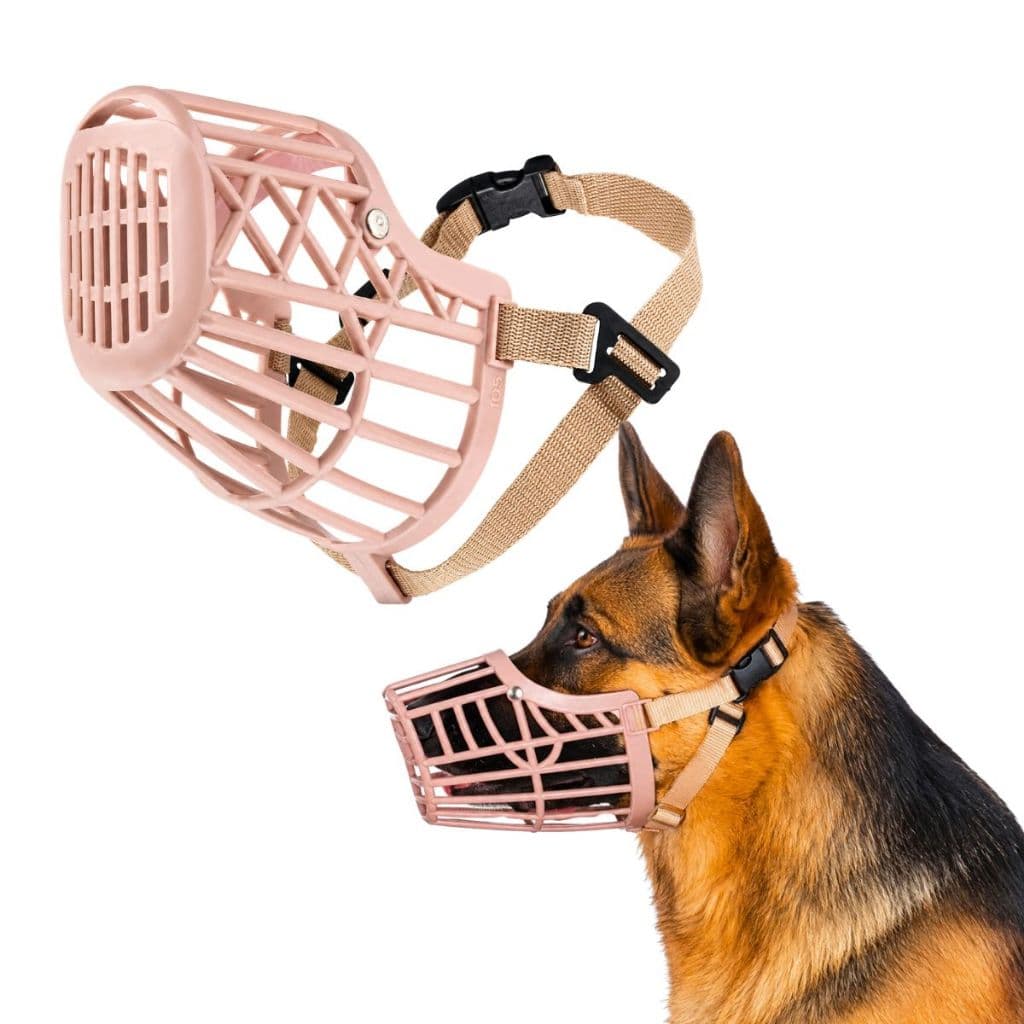 Focinheira Cães Cachorros Gatos Pet Plástica c/ Ajuste