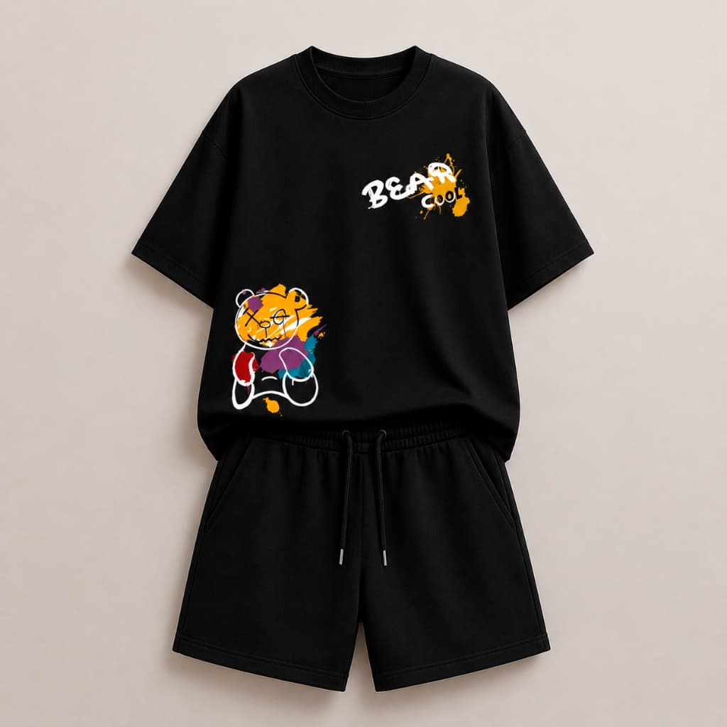 Conjunto Masculino Conjunto Menino Infantil Kit Conjunto Masculino infantil Bermuda + Camisa Kids