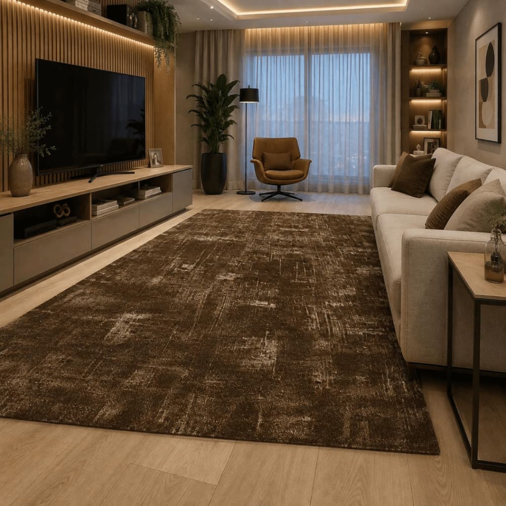 Tapete Sala Grande Antiderrapante 3,00x2,00m Moderno Macio Lavável Decoração Quarto Casa