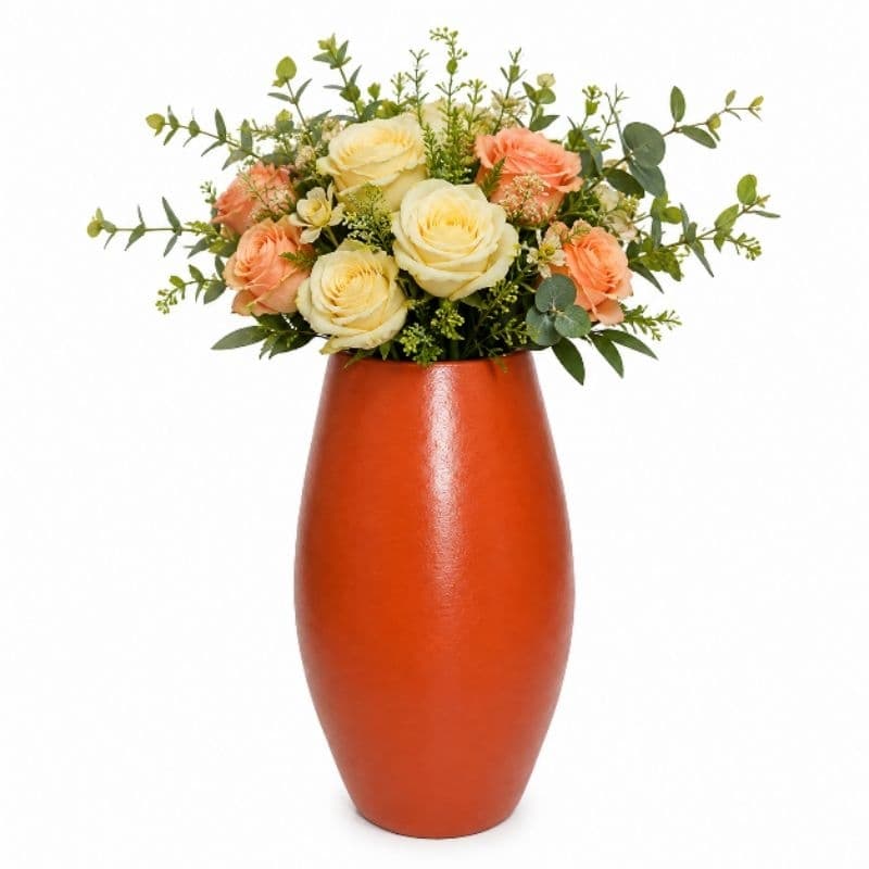 Vaso de Barro Decorativo Rústico para Flores e Arranjos Artesanal