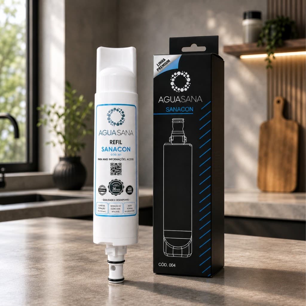 Refil Filtro Água Compatível Consul 004 Purificador Carvão Ativado