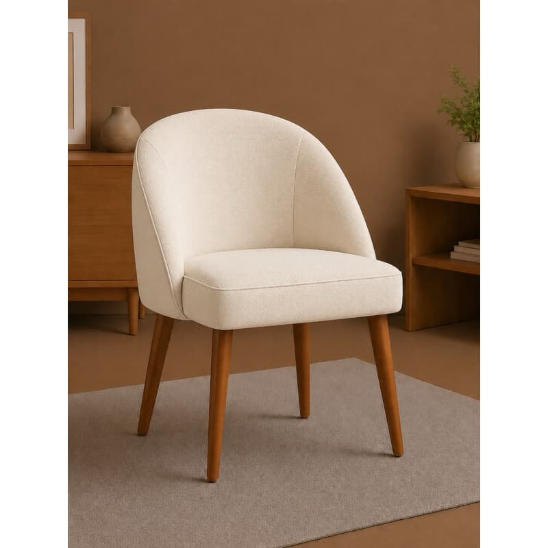 Cadeira Lua Estofada Pé Palito – Design Moderno e Confortável, escritorio, escrevania