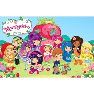 PROMOÇÃO!! Painel de Festa Antirreflexo Decoração Infantil Moranguinho/Strawberry Shortcake 100x65cm leia a descrição