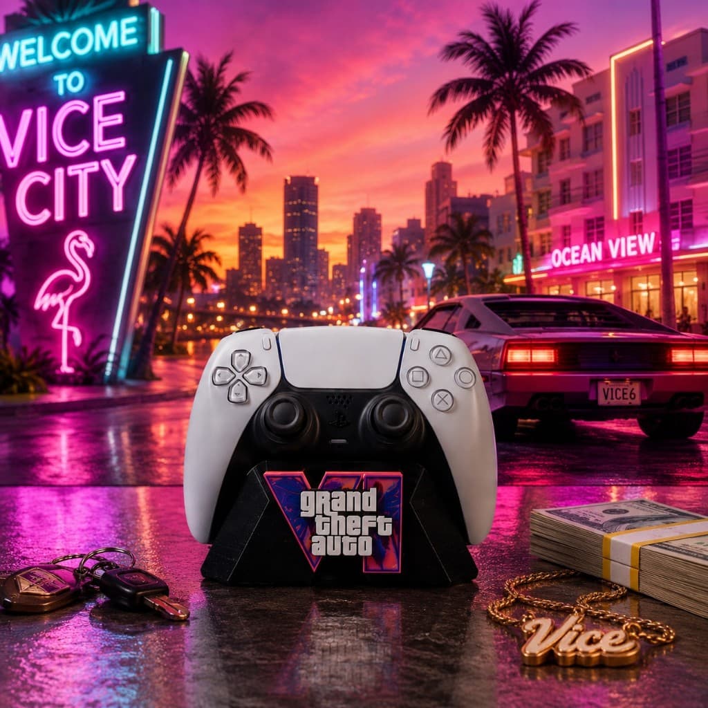 Suporte para Controle PS5 DualSense GTA VI Lançamento