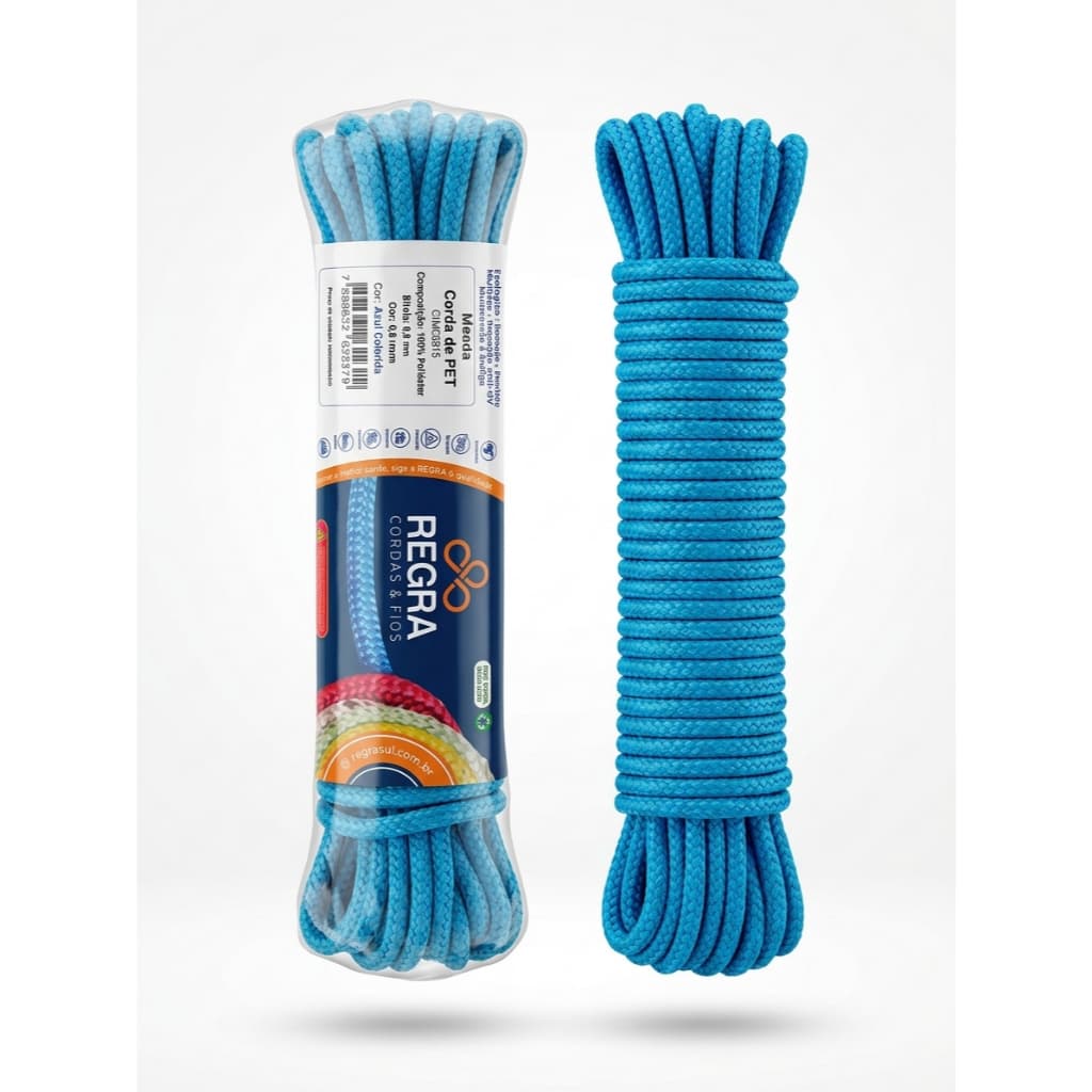 Corda de PET 0,8 mm (15m) Regra - Alta Resistência e Durabilidade