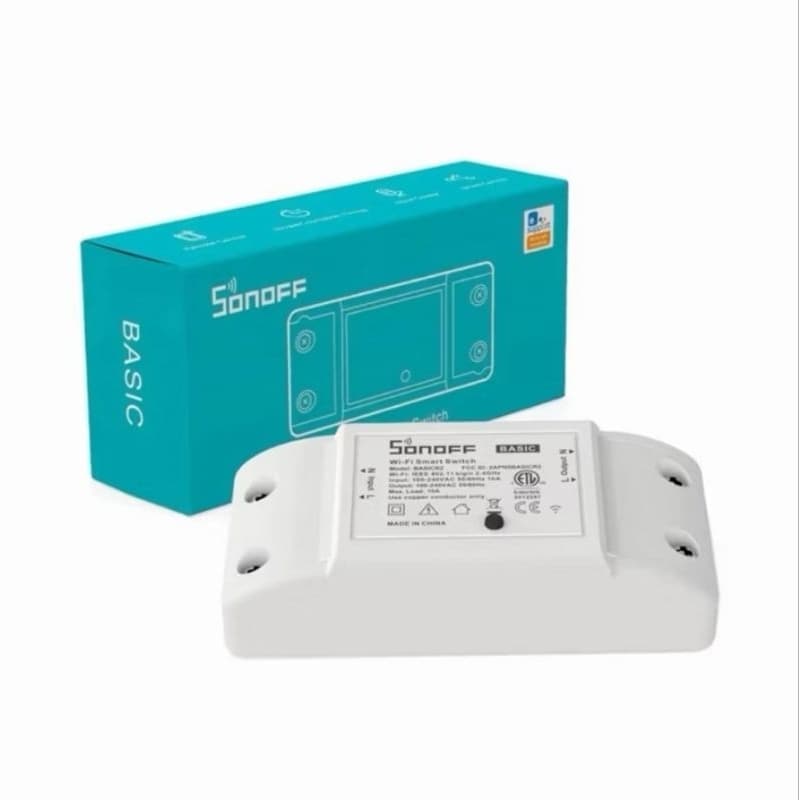 Interruptor Inteligente Sonoff Basic R4 - Ligue Qualquer Lâmpada Pelo Celular, Alexa e Google Home (Transforme Sua Casa)
