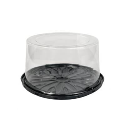Pote para Bolo H32 APR Lisa Transparente com Tampa | Embalagem para Bolo Alto | Confeitaria Padaria