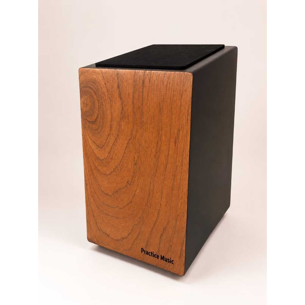 Cajon acústico inclinado frente de (copaiba) com esteira 12 fios