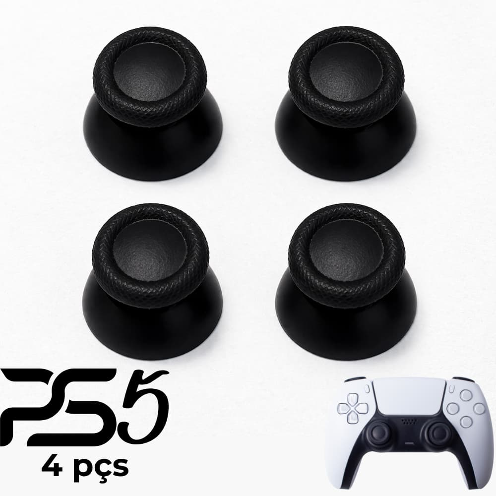 Kit 4 Peças Ps5 Botões Analógicos DualSense Capa Reposição Joystick
