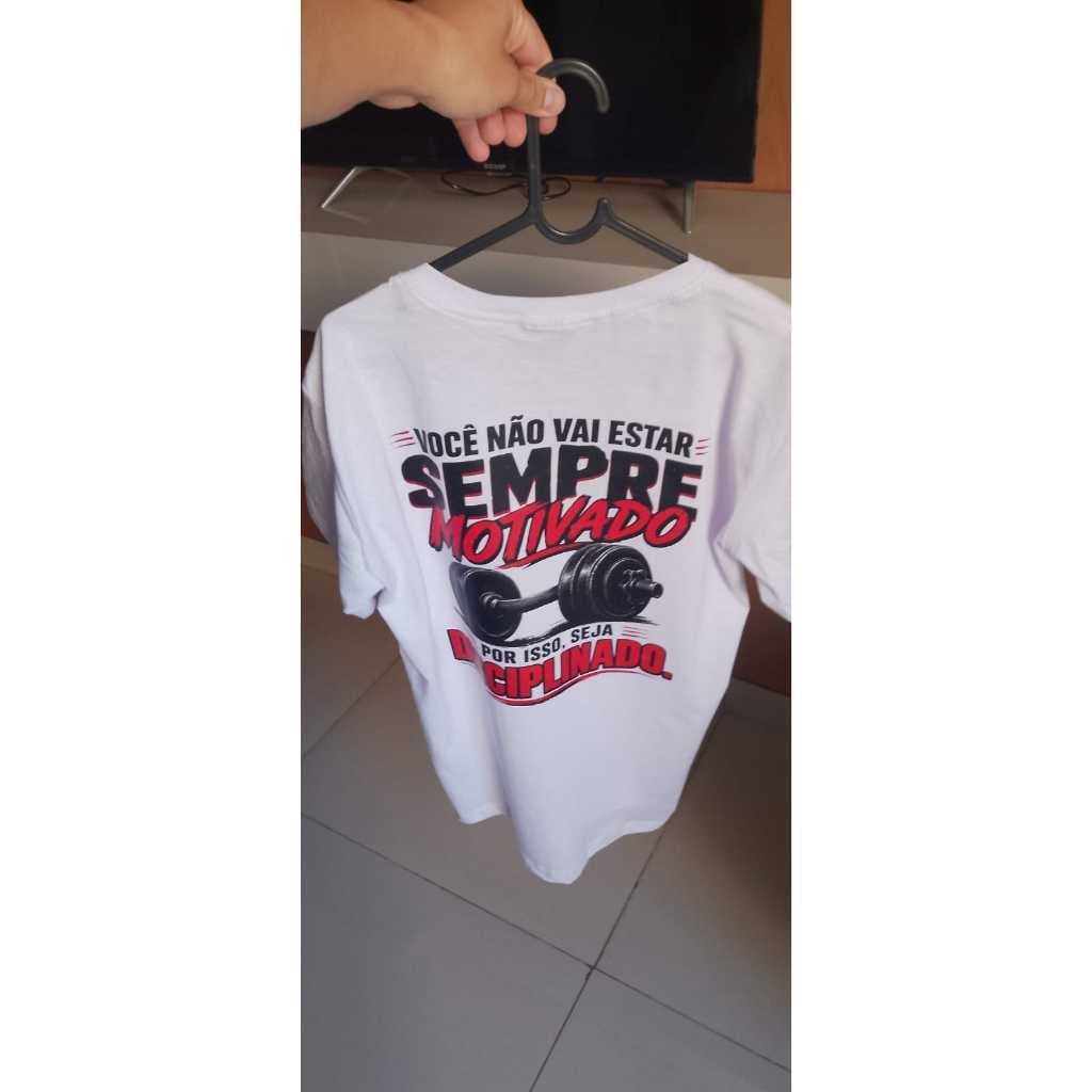 Camisa Academia Treino  100% Algodão Premium - Conforto e Estilo para seu Treino Camisetas Fitness Musculação