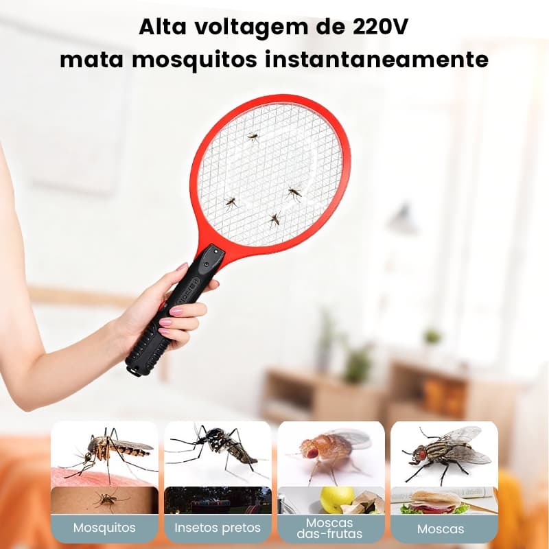 Mata-mosquitos elétrico, recarregável, de alta potência, colorido