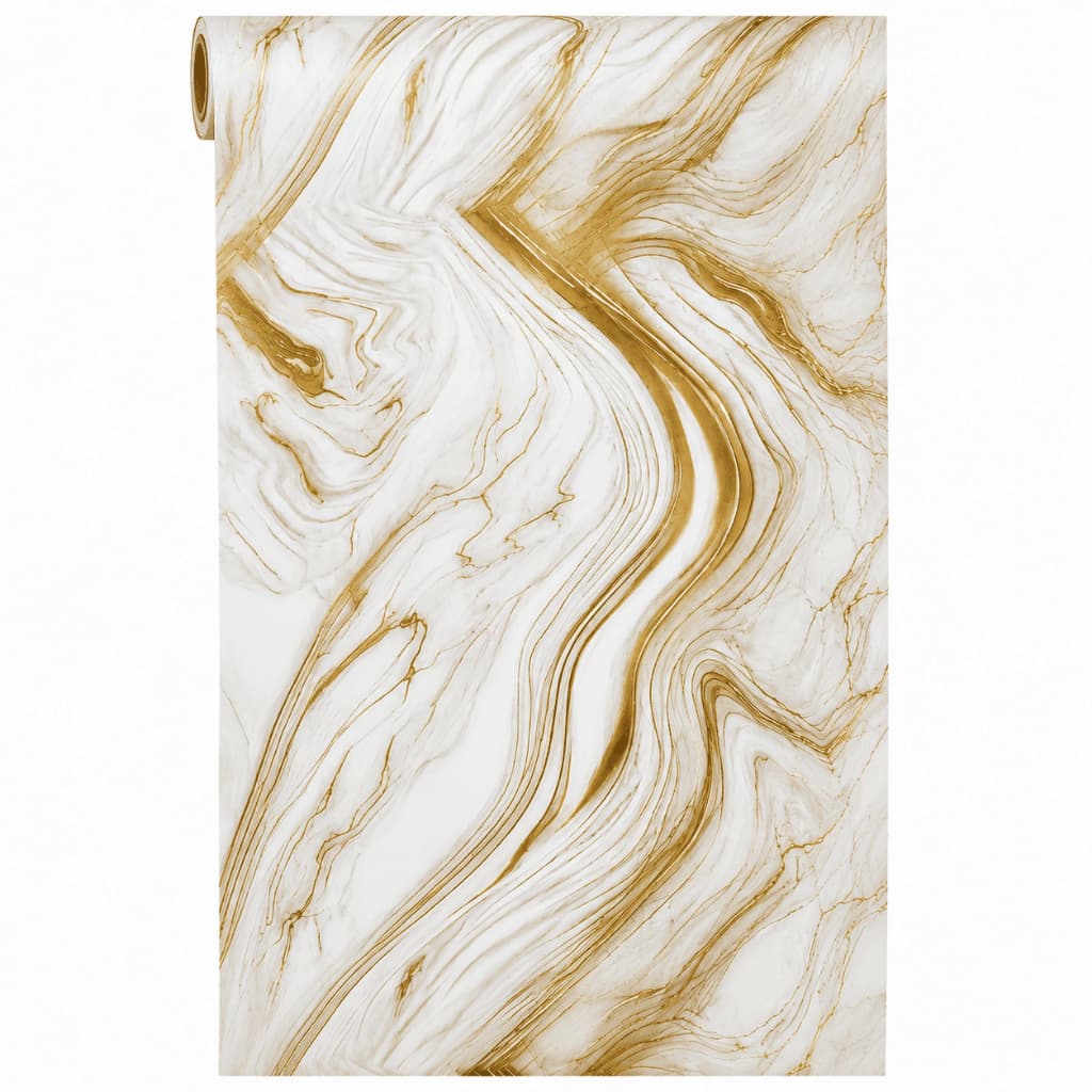 Papel De Parede Adesivo Autocolante Marmorizado Decoraçao Premium Marmore Dourado