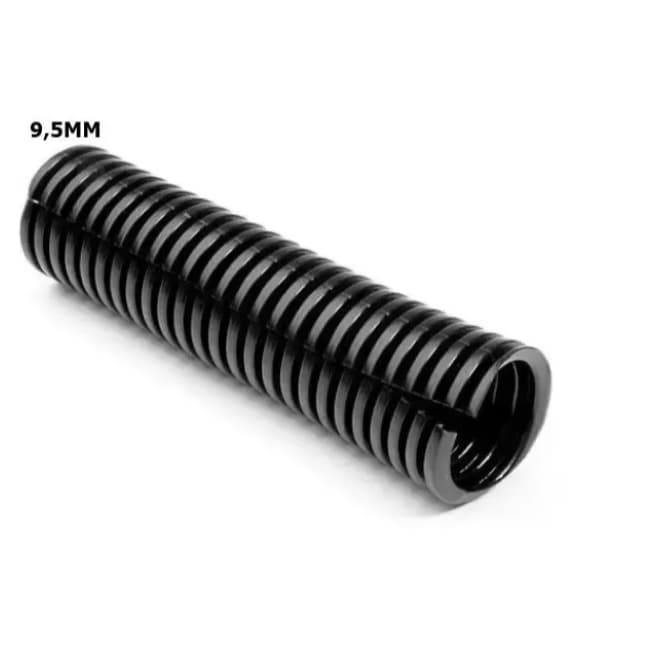 Espaguete Corrugado Preto 9,5mm 3/8 Som Automotivo Para Organização de Cabos
