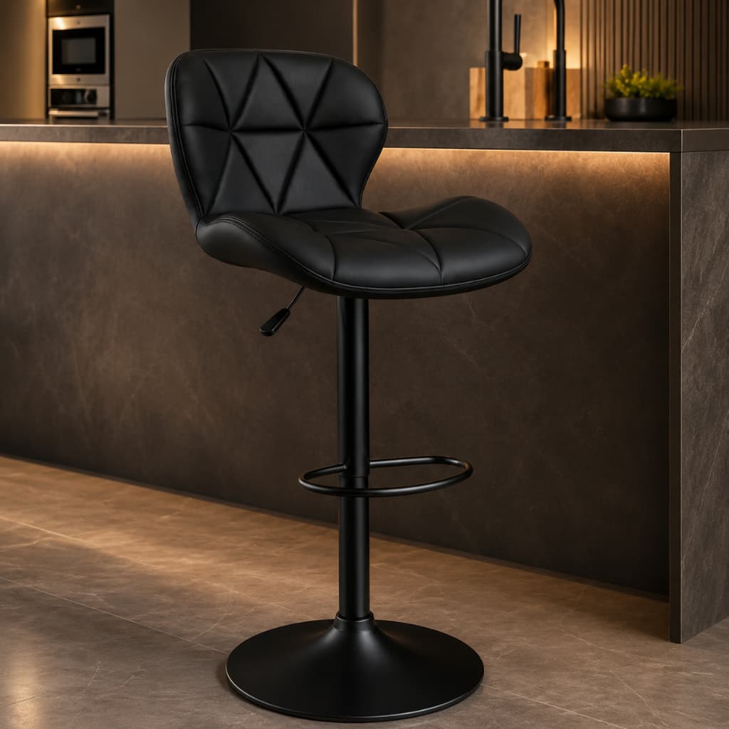 Banqueta Slim Alta Giratória Ergonomica Altura Regulável Balcão Bar Cozinha Cores Variadas