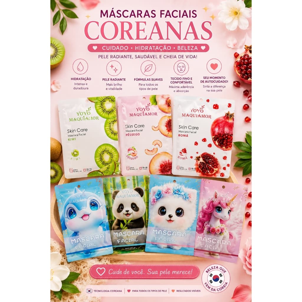 Mascara Facial Estilo Coreana