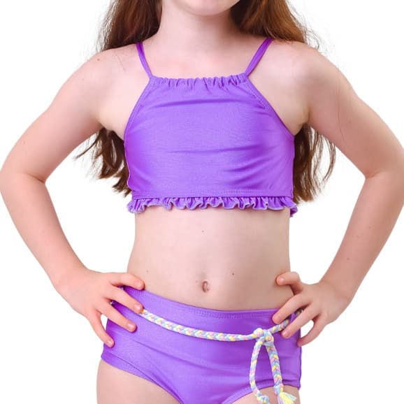 Biquini Infantil Menina I Proteção UV50+ I Todo Forrado I Confortável e Seguro para Praia e Piscina