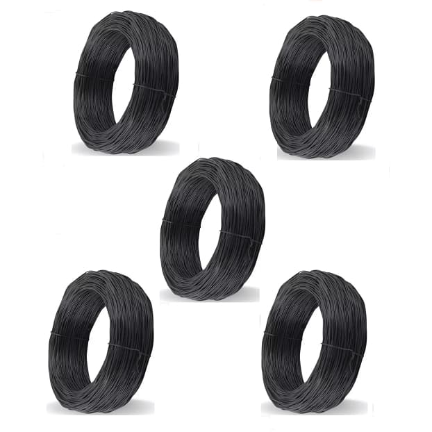 Kit 5 Rolo de 1kg Arame Recozido Torcido Duplo N-18