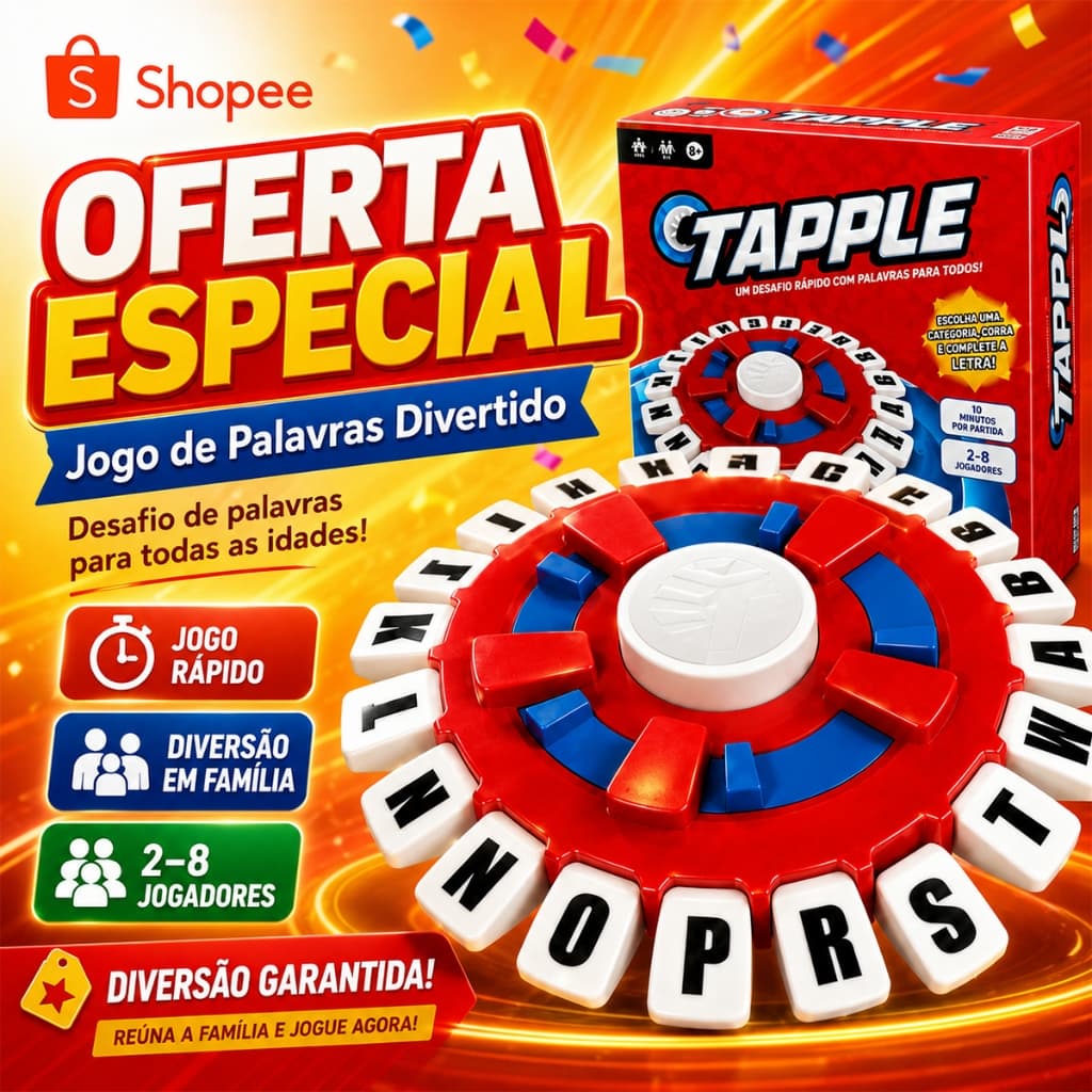 Jogo Educativo de Tabuleiro Pense Rápido 24cm, Cartas em Português, Funciona com e Sem Pilha