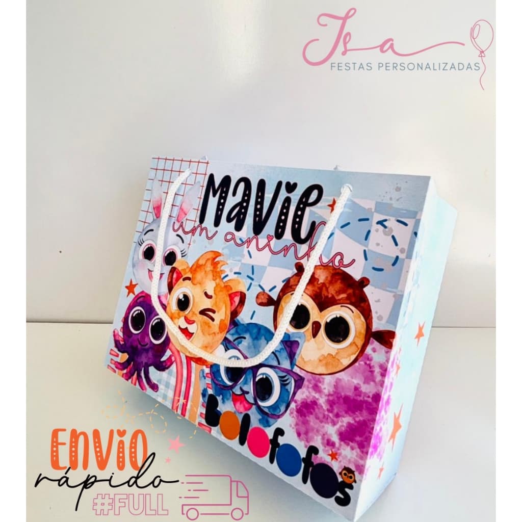 Sacolinhas Bolofofos Personalizadas Kit Festa Infantil
