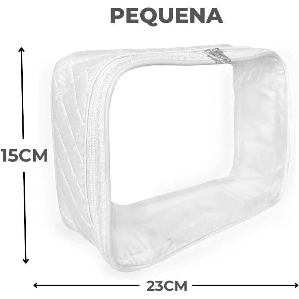 Necessaire Branco Organizador de Mala