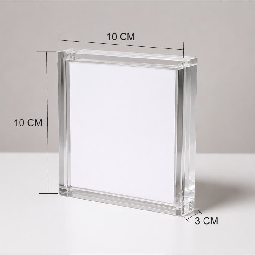 Quadro em Acrílico transparente - Moldura Caixa