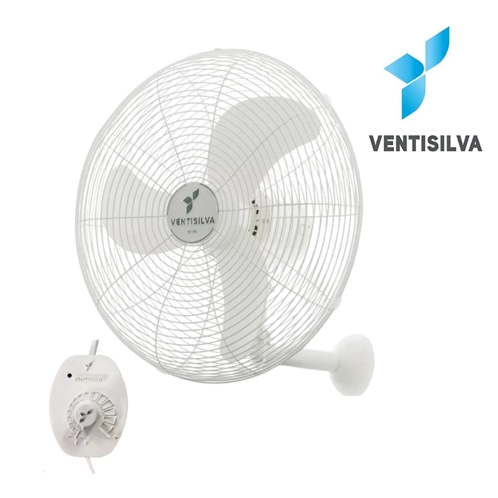 Ventilador de Parede VENTI50PB Ventisilva 50 cm Grade Branca