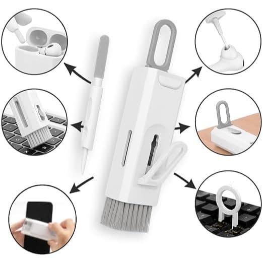 Kit Escovas Limpeza Teclado Macia Eficiente Celular Pc Fone Airpod Mac
