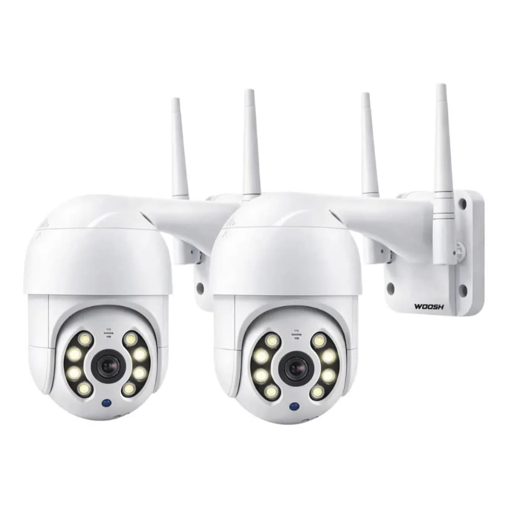 Kit 2 câmeras Wifi Ip Icsee Prova D'água Infravermelho Externa -