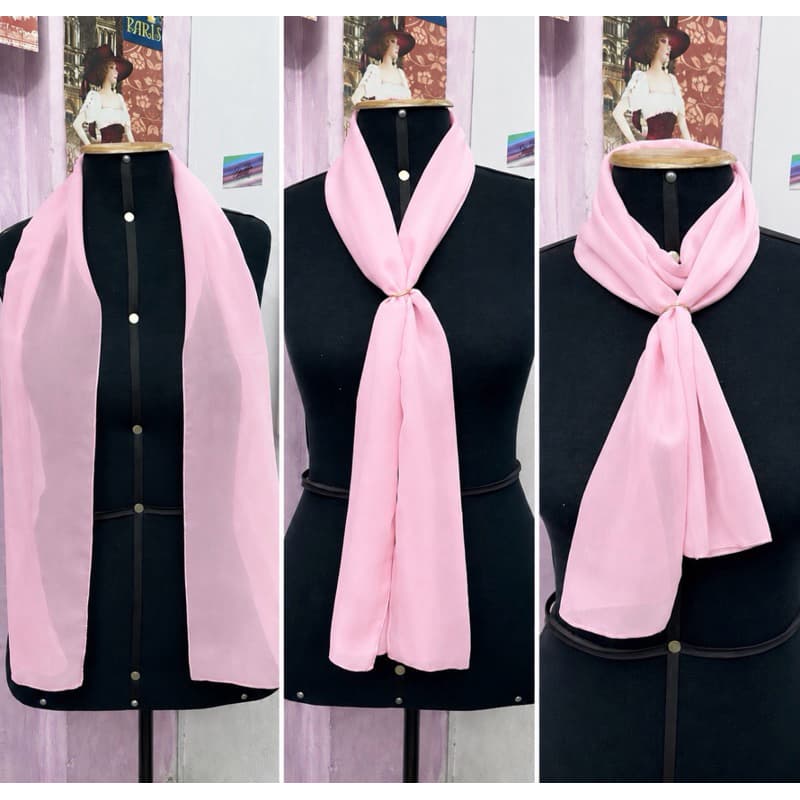 Echarpe rosa claro/bebê - uniformes/igreja/outubro rosa/mulher