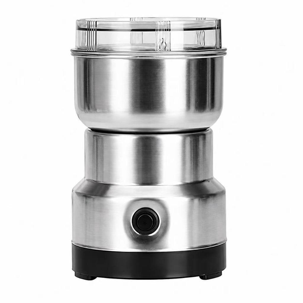 Moedor de Grãos Elétrico 4 Lâminas Café Especiarias Tempero Aço Inox