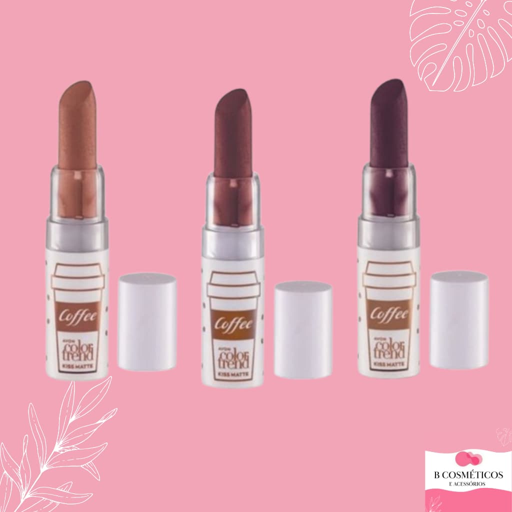Kiss Matte Batom Coleção COFFEE DATE avon
