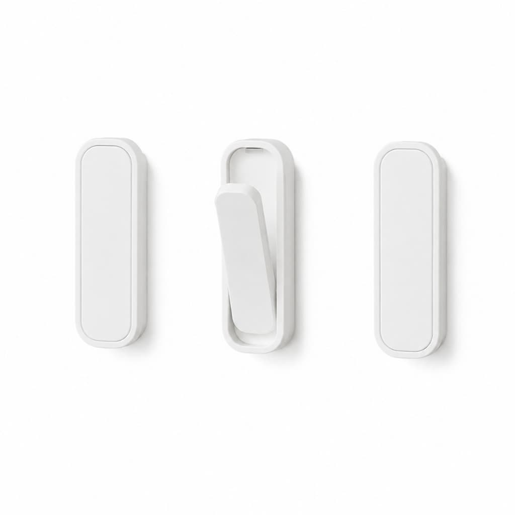 Kit 3 Ganchos De Parede Retrátil Dobrável Adesivo Moderno