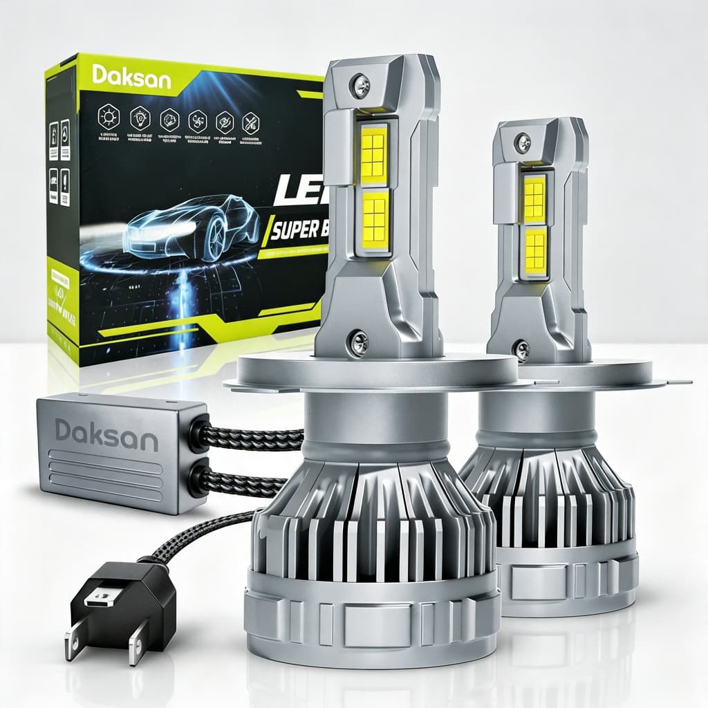 Par Lampada Ultra Super Led 36000lm 200w Farol de carro H4 H7 H8 H9 H11 HB3 HB4 6500K Canbus