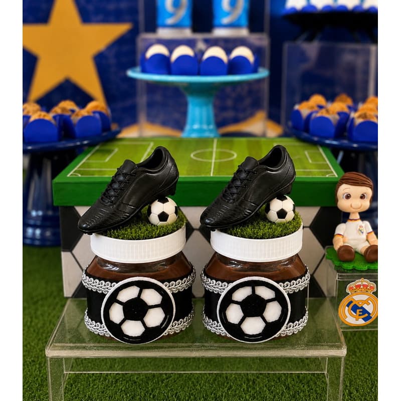 Kit Mini Chuteiras e Para Personalizado Festa Infantil Futebol Lembrancinha Luxo