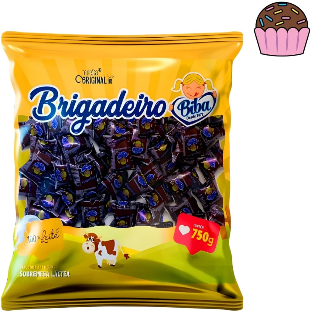 Chup Doces de Brigadeiro 750g 100% Leite Biba