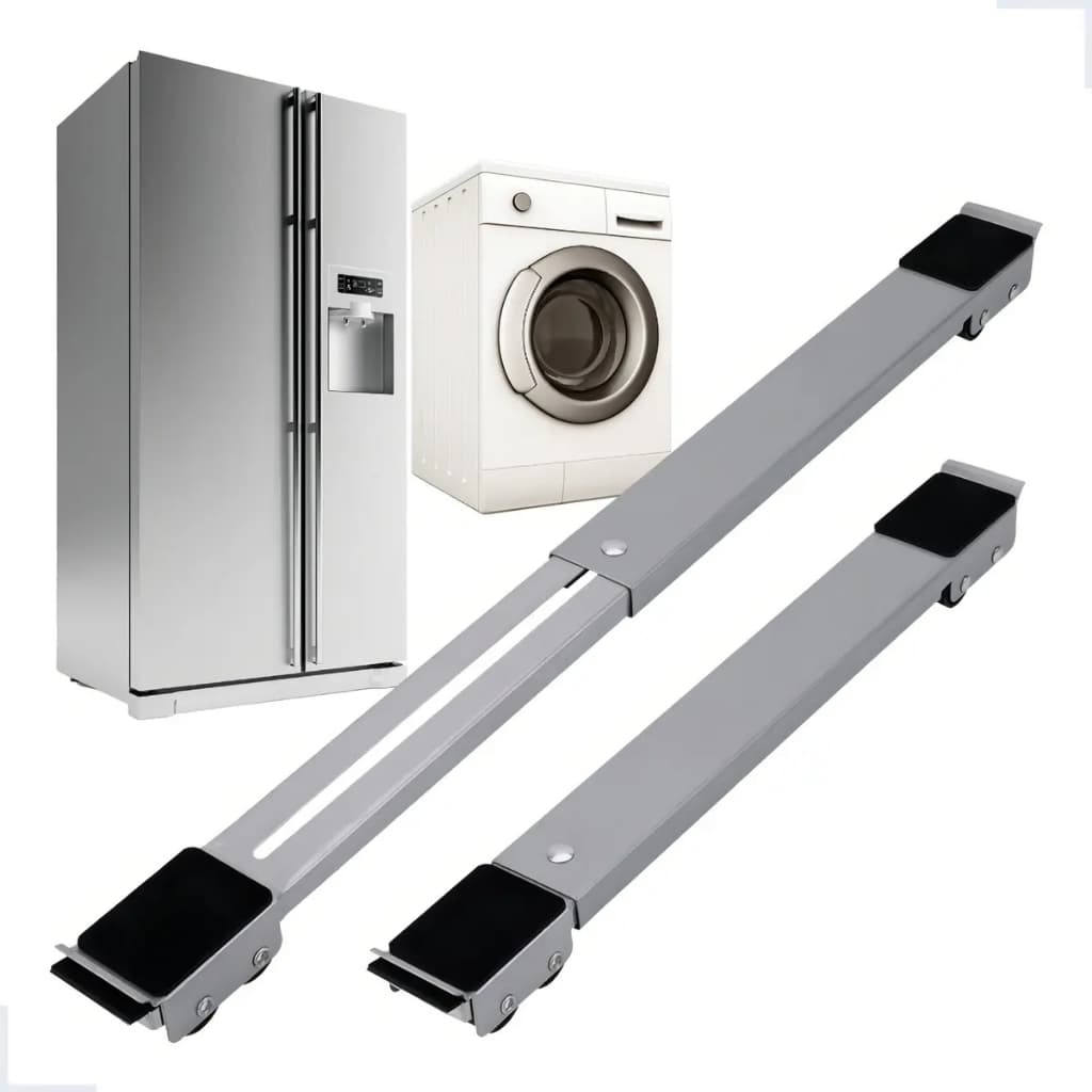 Suporte Base Rodinhas Ajustável P/ Geladeira Fogão Máquina Marca BOAS Suporte Base Rodinhas Ajustável P/ Geladeira Fogão