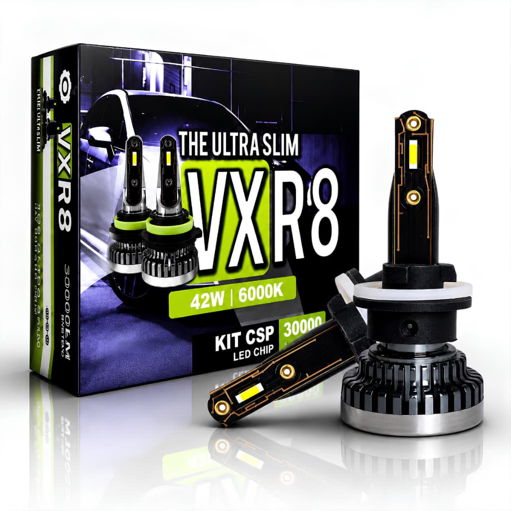 Kit Lampada Ultra Led F10 6000k Super Branco H27 Par Lâmpada Led R8 H27 30000 Lumens 12V Branco Frio