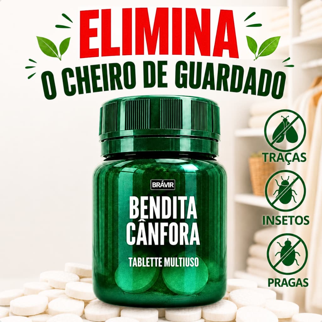 Pastilha Canfora Para Armário Guarda Roupa Gaveta Sapateira Cheiro De Guardado Elimina Mau Odor Traças Mofo Antimofo