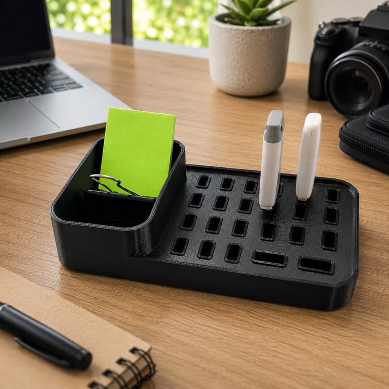Suporte Organizador para Cartão de memória SD Card e Pendrive USD Escritório Home office computador fotógrafo mesa casa