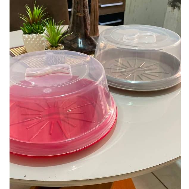 Boleira Porta Bolo Com Tampa Transparente Suporte Para Tortas E Pudim Mesa