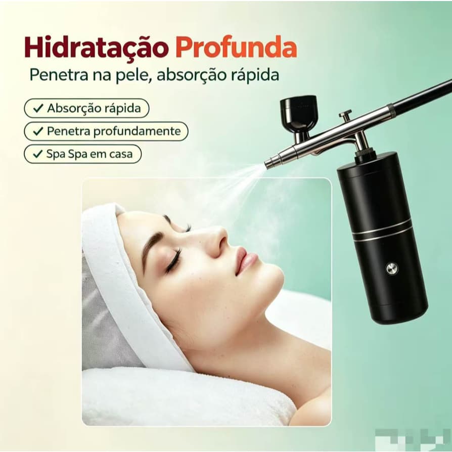 Aerógrafo Portátil com Mini Compressor - Para Unhas, Bolo, Maquiagem, Cabelo
