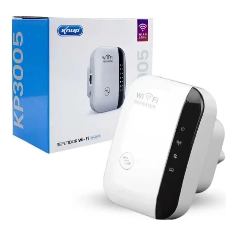Repetidor Wifi Knup Kp-3005 4 Antenas 2.4ghz 300mbps 2 Lan 2 Usb